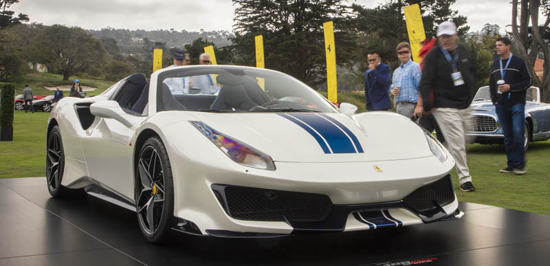 Ferrari 488 Pista Spider at Pebble Beach Concours 2018